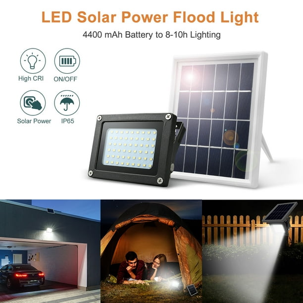 New Solar 54 LED Light Sensor Flood Spot Lamp Garden Outdoor Security Waterproof